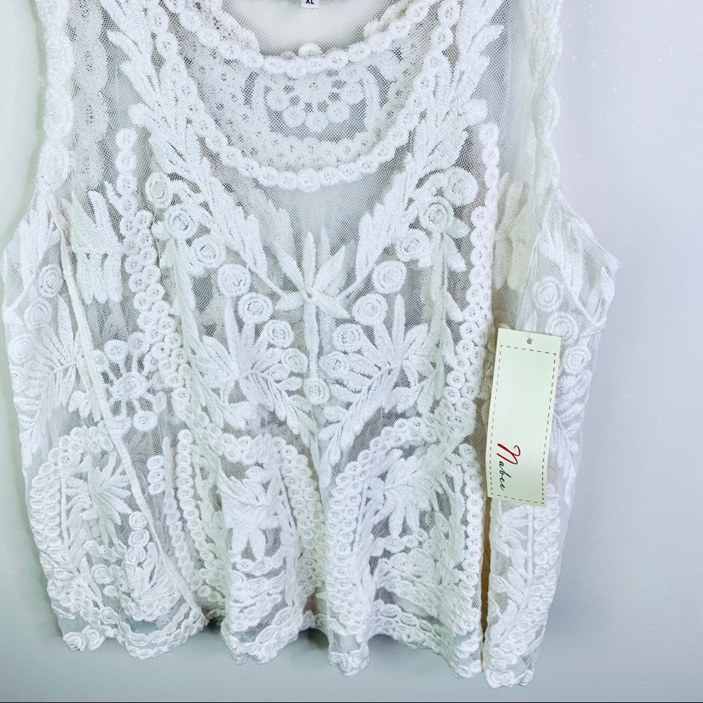 Nabee Crochet Sleeveless Tank *Spring Trend* (E) - Picture 3 of 8